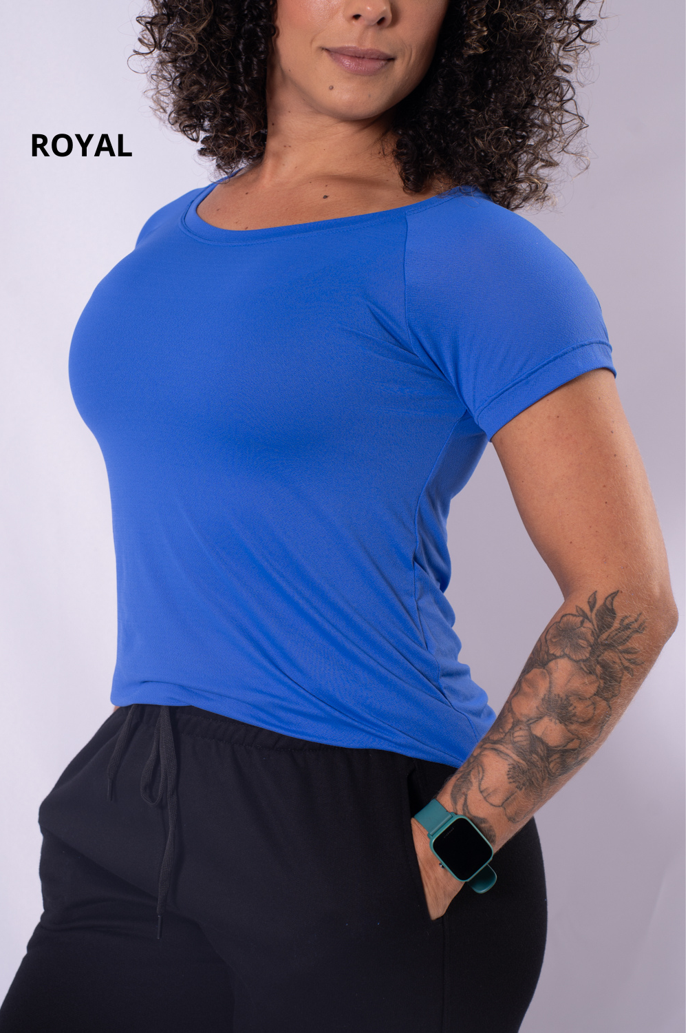 Blusa Raglan Feminina Crepe Poliamida