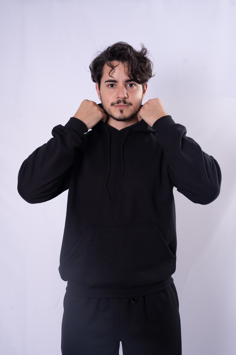 Moletom Canguru Masculino Preto